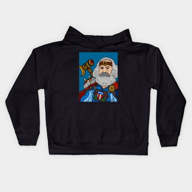 carl marx, american super hero. united communist states. Kids Hoodie by JJadx